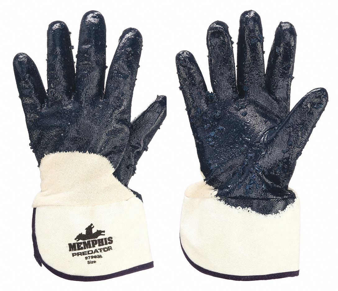 Coated Gloves, 3/4 Dip, L, 11", PR