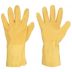 Natural-Rubber Latex Chemical-Resistant Gloves with Cotton Jersey Liner, Supported