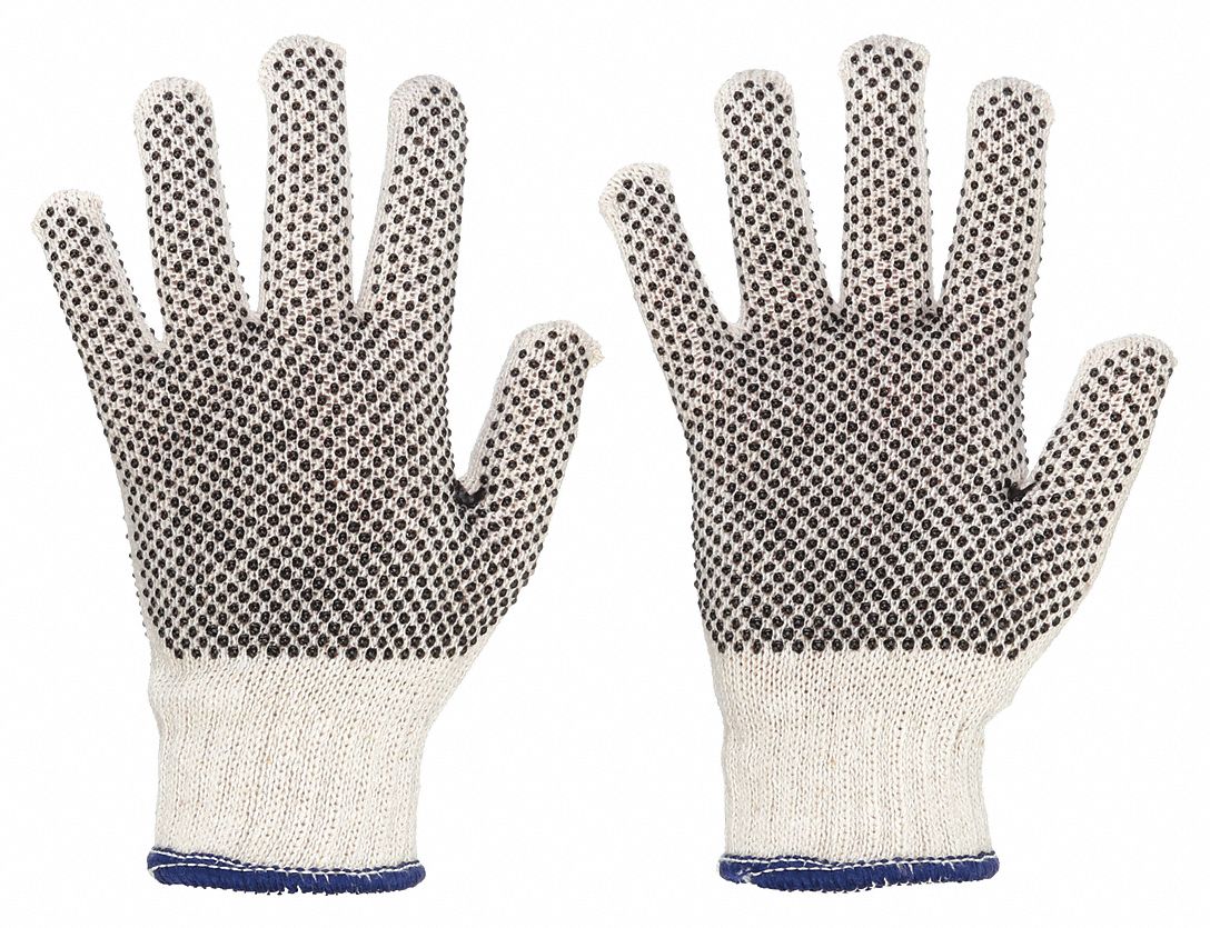 MCR SAFETY, L, PVC, Knit Gloves 48GM639668L Grainger