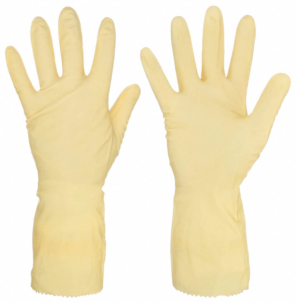 CHEMICAL RESISTANT GLOVES, 16 MIL, 12 IN LENGTH, DIAMOND, L, AMBER