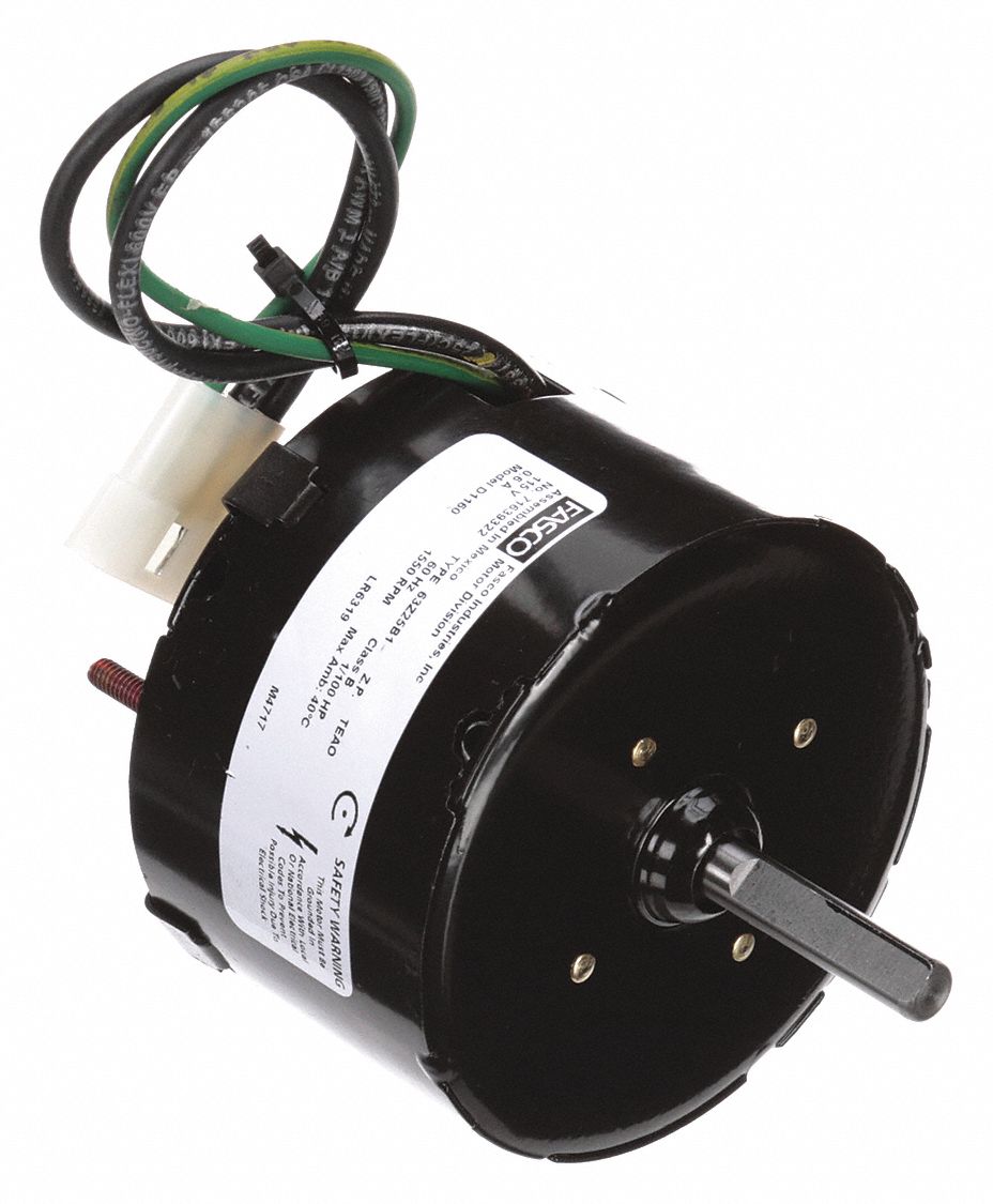 FASCO Condenser Fan Motor, 1/100 HP, OEM Replacement Brand Fasco