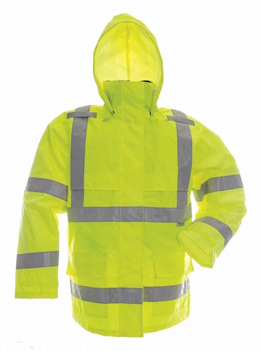 VIKING Yellow/Green, HiViz Safety Jacket, 6XL, 150D RipStop Polyester