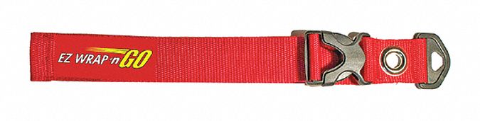 EZ WRAP 'N GO HOOK-AND-LOOP CINCH STRAP, 12 IN L, 1.5 IN W, RED, REUSABLE  WIRE TIES - Mountable Hook-and-Loop Cable Ties - WWG48GR78