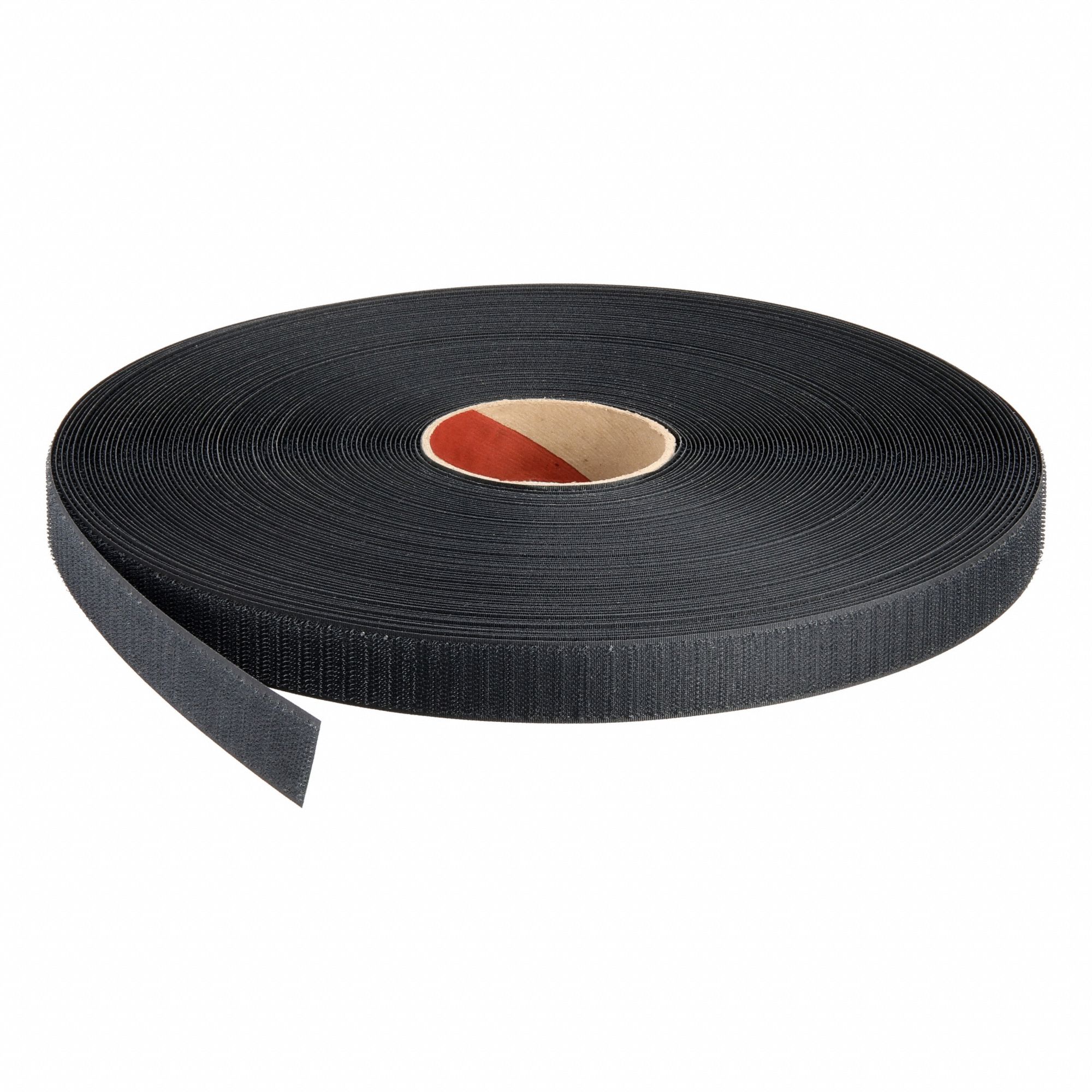 Hook-and-Loop Fastener: Roll, Black, Hook, 1 in Overall Wd, 150 ft Overall Lg, Sew-On