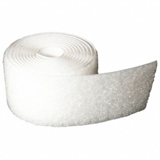 Velcro Tape In A Roll Closeup On A White Background Focus