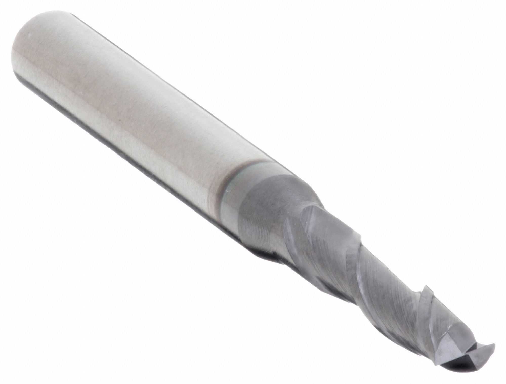 Square End Mill: Carbide, TiAlN Coated, 2 Flute, 3/32" Mill Dia, 3/16" LOC, 1-1/2" OAL