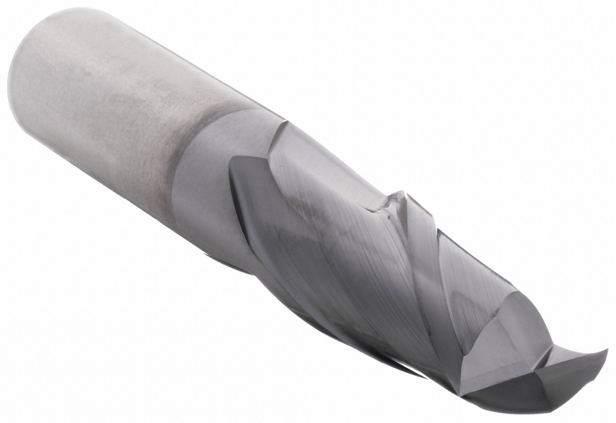Square End Mill: Carbide, TiAlN Coated, 2 Flute, 9/16" Mill Dia, 3/4" LOC, 3" OAL