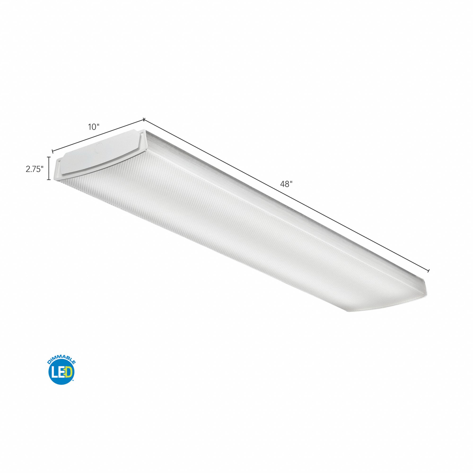 LITHONIA LIGHTING LED Wraparound Fixture, Dimmable Yes, 120/277V, For