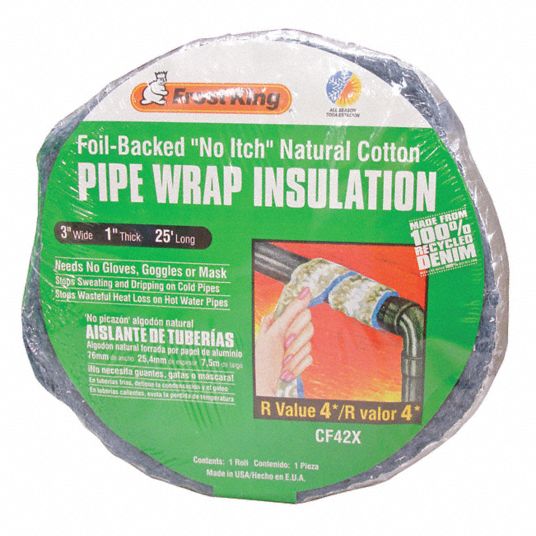 Frost King Fiberglass Pipe Insulation 3/4 x 3