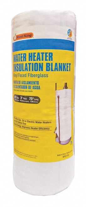 FROST KING Water Heater Insulation Blanket 3 in Insulation Thick For 60 gal Tank 75 in Lg