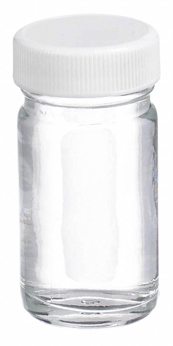Bottle: Soda Lime Glass, 30 mL Capacity - mL, 1 fl oz Capacity - oz, Clear, Laboratory, Transparent