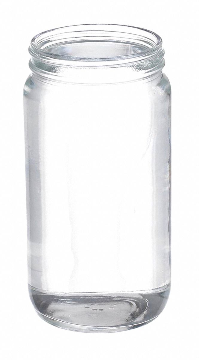 Bottle: Soda Lime Glass, 500 mL Capacity - mL, 16.9 fl oz Capacity - oz, Clear, Laboratory, Round