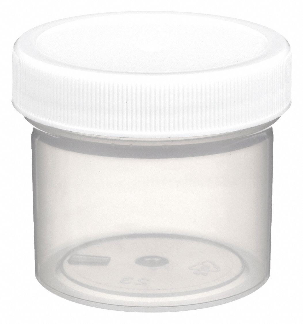 Jar, 500 mL, 99 mm H, White, PK24