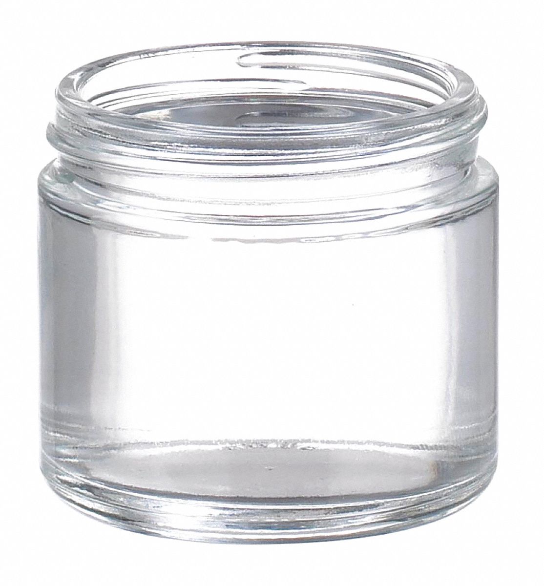 Jar: Soda Lime Glass, 60 mL Capacity - mL, 2 fl oz Capacity - oz, 55 mm Body Dia, 48 mm Overall Ht