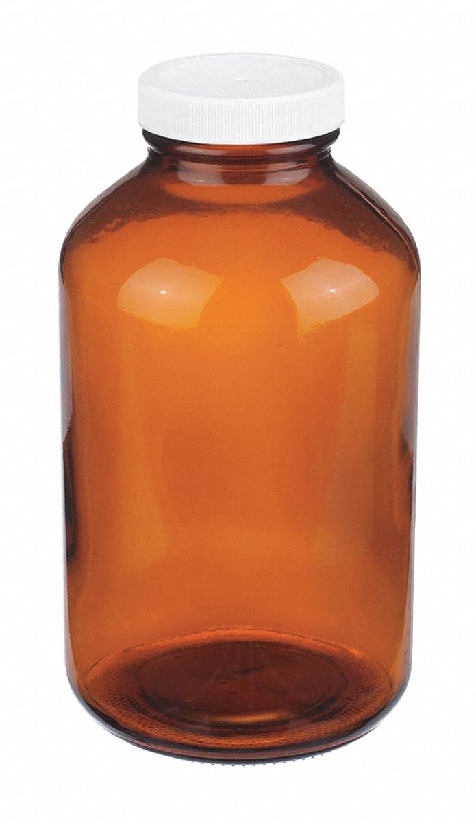 Bottle, 178 mm H, Amber, 99 mm Dia, PK36