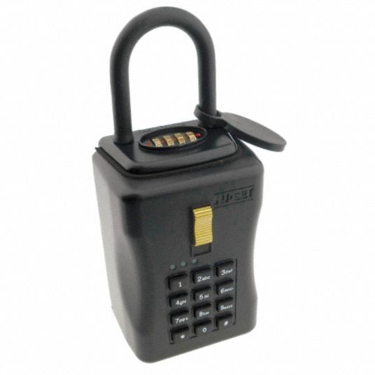 NUSET Lock Box Padlock, Electronic, 5 Key Capacity, Zinc Alloy