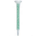MIXING NOZZLE, FOR 1:½:1 MIX RATIOS, CLEAR/GREEN, 4 IN LONG, SMOOTH TAPER TIP, 10 PK