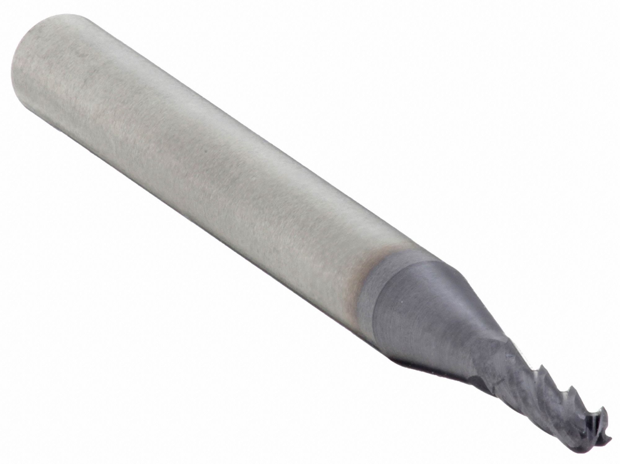 Ball End Mill: Carbide, TiAlN Coated, 4 Flute, 1/16" Mill Dia, 3/16" LOC, 1-1/2" OAL