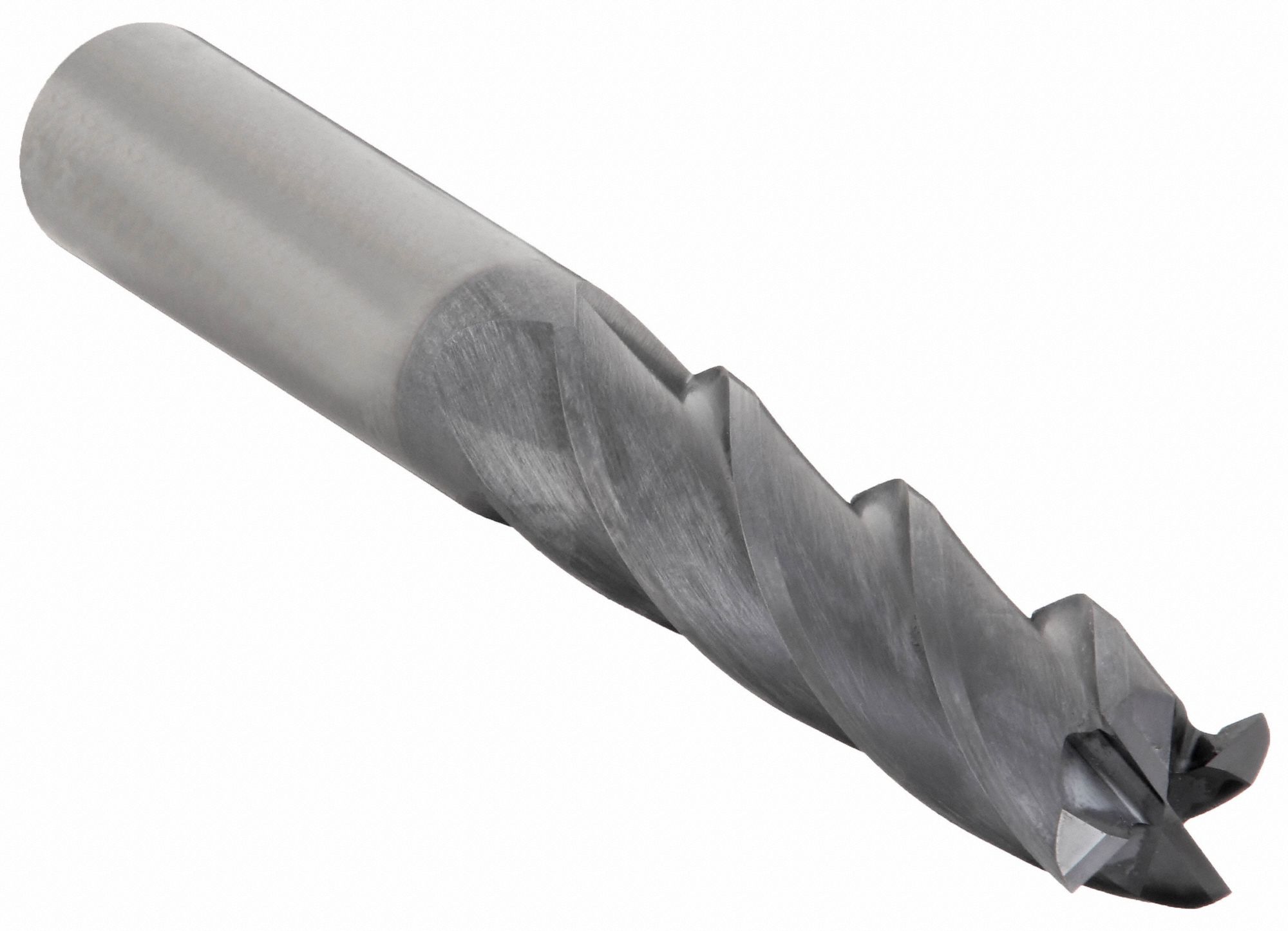 Square End Mill: Carbide, TiAlN Coated, 4 Flute, 7/8" Mill Dia, 1-1/2" LOC, 4" OAL