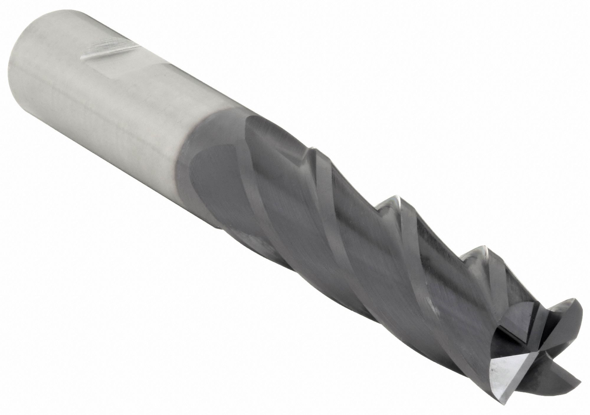 Square End Mill: Carbide, TiAlN Coated, 4 Flute, 5/8" Mill Dia, 4" LOC, 7" OAL