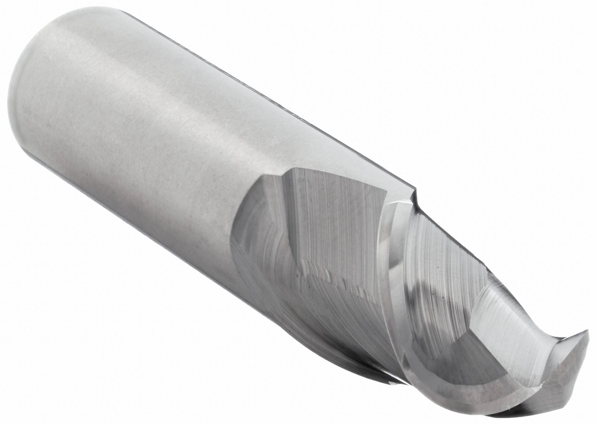 Ball End Mill: Carbide, 2 Flute, 1/2" Mill Dia, 1-1/4" LOC, 3" OAL, List 4A01