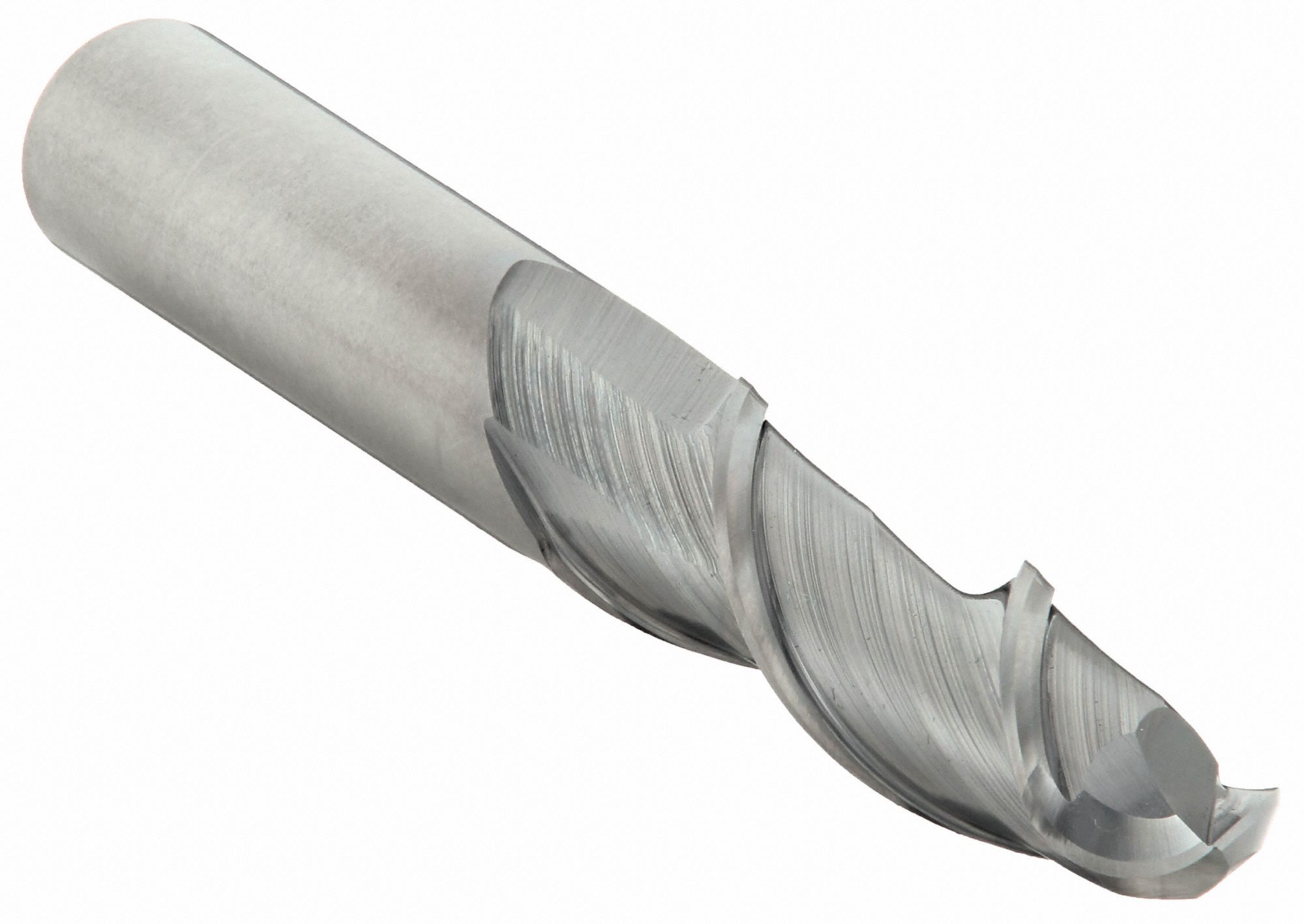 Ball End Mill: Carbide, 2 Flute, 1/2" Mill Dia, 2" LOC, 4" OAL, List 4A01