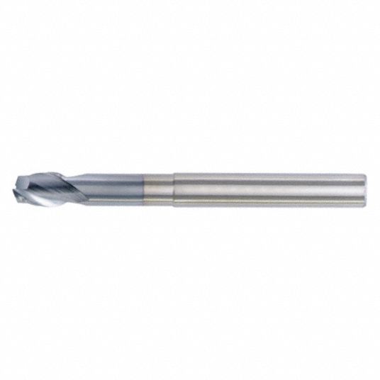 WIDIA HANITA Square End Mill: Center Cutting, 2 Flutes, 1/2 in Milling Dia,  5/8 in Lg of Cut
