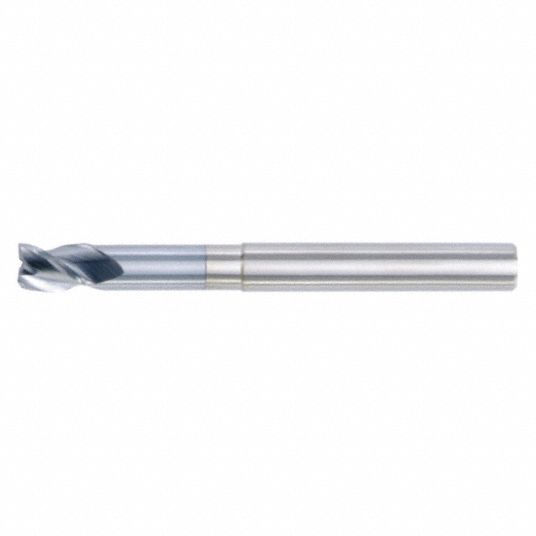 WIDIA HANITA Square End Mill: Center Cutting, 3 Flutes, 3/8 in Milling ...