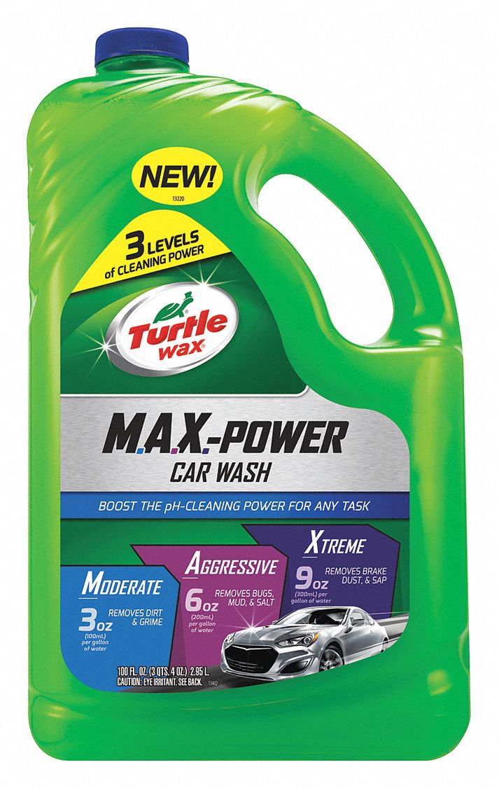 Car Wash: Bottle, Green, Green Liquid, Concentrated, 100 oz Container Size