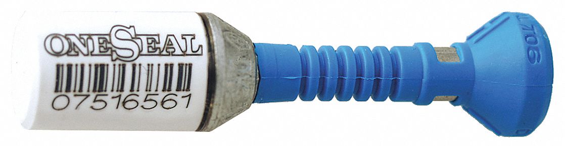 Bolt Seals: 3/16 in Bolt Dia, 3 1/4 in Bolt Clearance, 3 1/4 in Bolt Lg, Blue, Removal, 200 PK