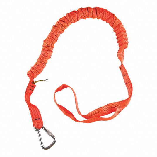 Tool Lanyard,112 in L,25lb.,SS,Carabiner - Grainger