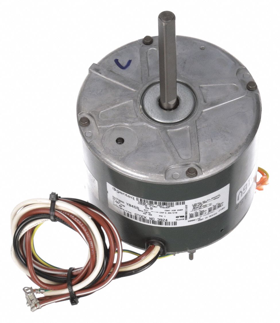 GENTEQ Condenser Fan Motor, 1/3 HP, OEM Replacement Brand Rheem/Ruud