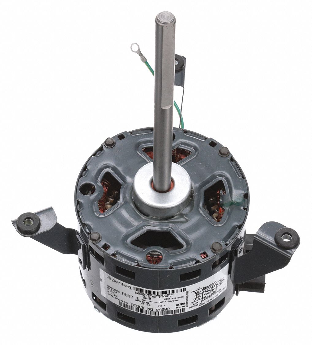GENTEQ Condenser Fan Motor IEC OEM Repl, 1/20 HP, 1,075 Nameplate RPM