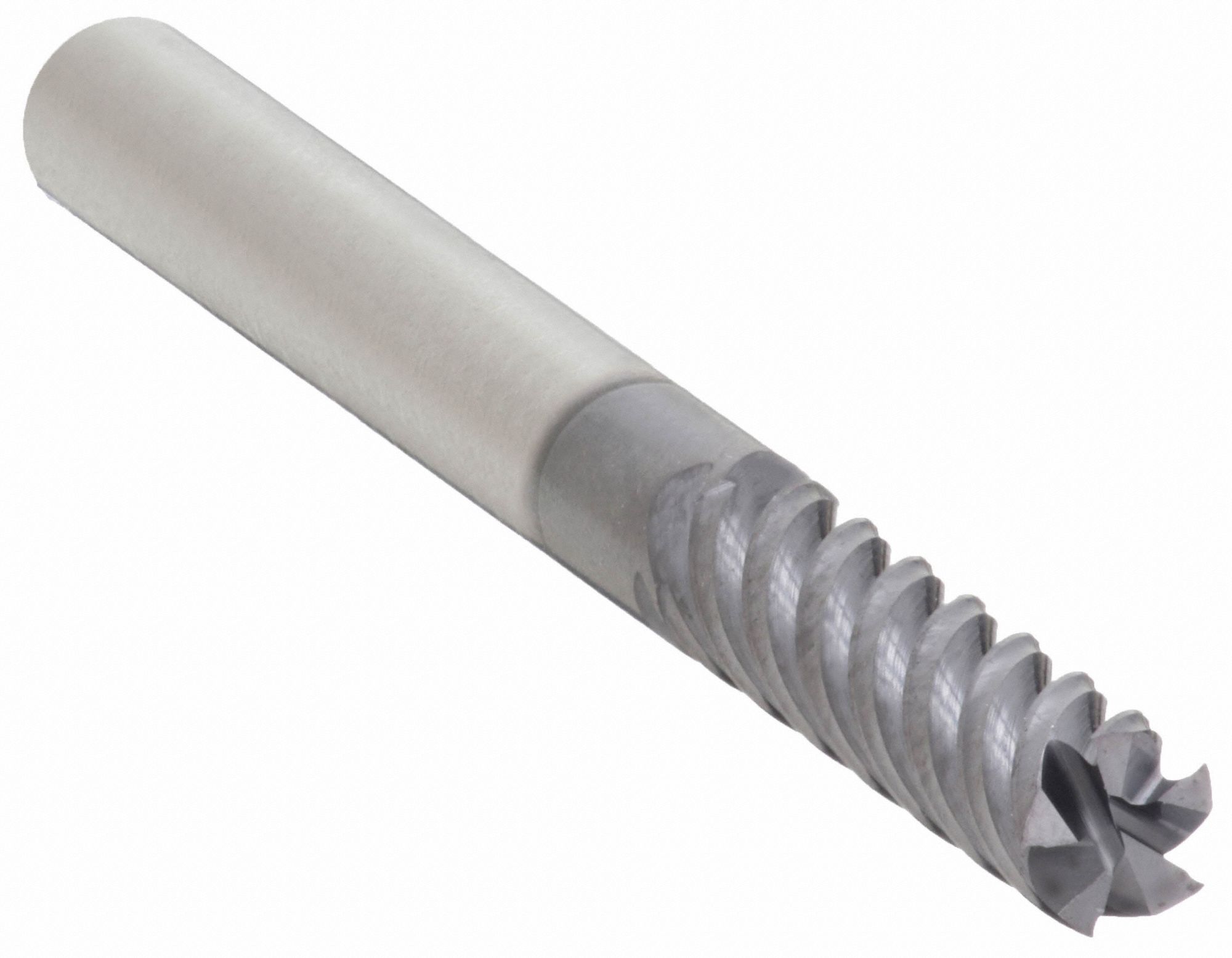 Square End Mill: Carbide, AlTiN Coated, 5 Flute, 1/8" Mill Dia, 1/2" LOC, 1-1/2" OAL