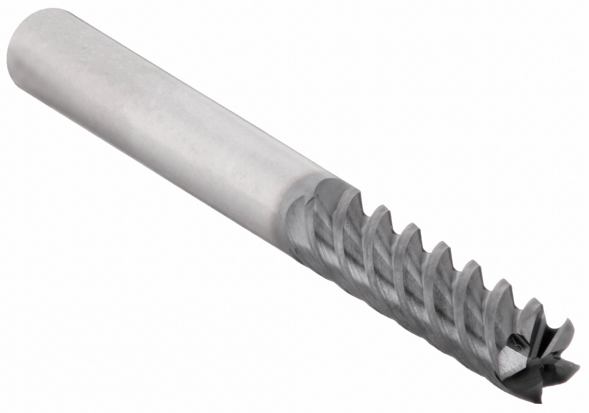 Square End Mill: Carbide, AlTiN Coated, 5 Flute, 1/4" Mill Dia, 1-1/4" LOC, 4" OAL
