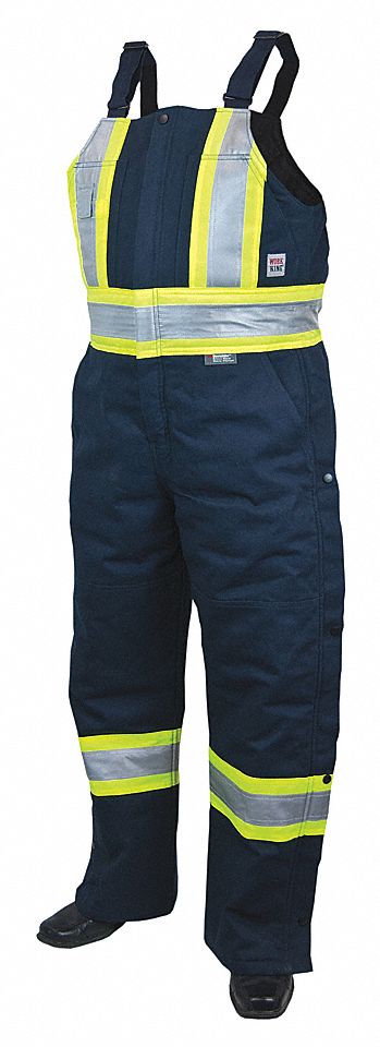 INSULATED SAFETY OVERALL,NAVY,M