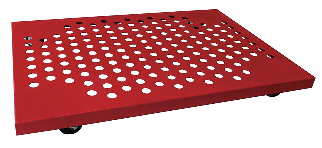 1,000 lb Load Capacity, Solid Rubber, Perforated Steel General Purpose