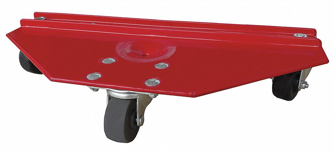 LEG, EDGE, & CORNER MOUNT DESK & FURNITURE DOLLY, 4 IN X 19¾ IN X 8 IN, RED