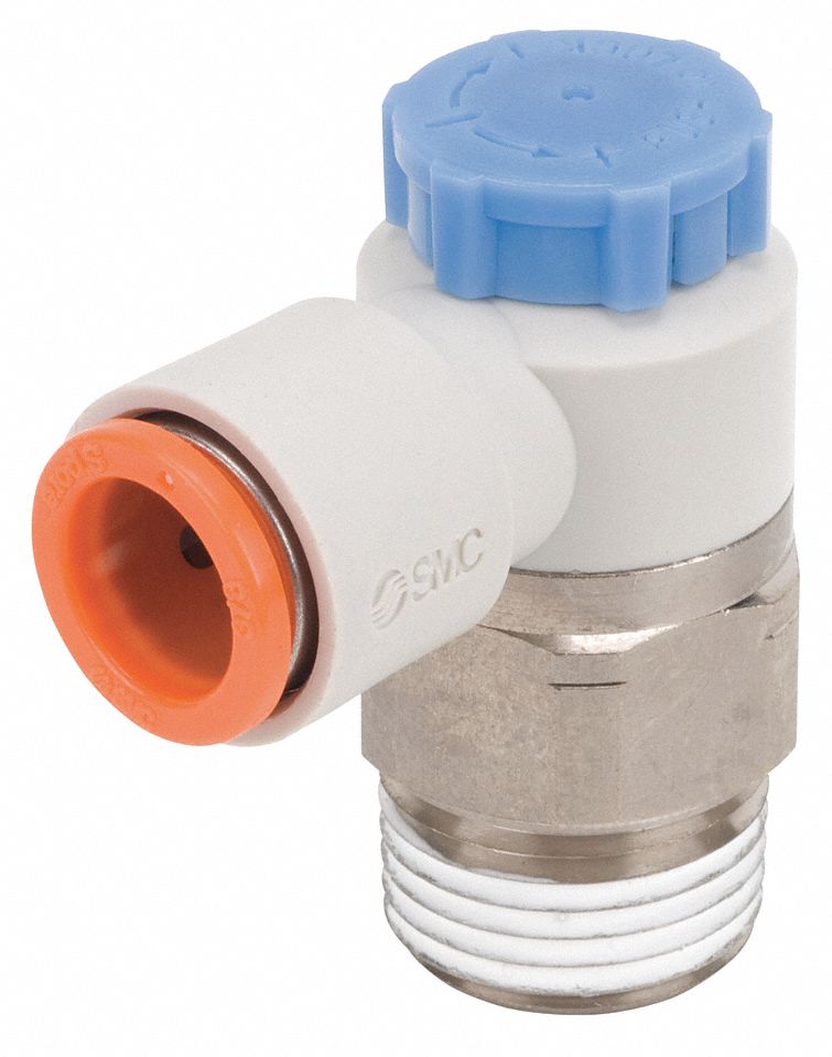 SPEED CONTROL VALVE,ELBOW,3/8"