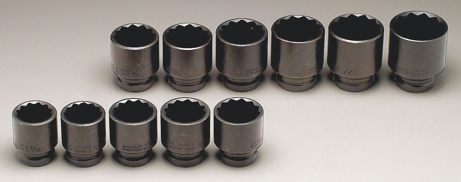 IMPACT SOCKET SET,3/4 IN DR,11 PC