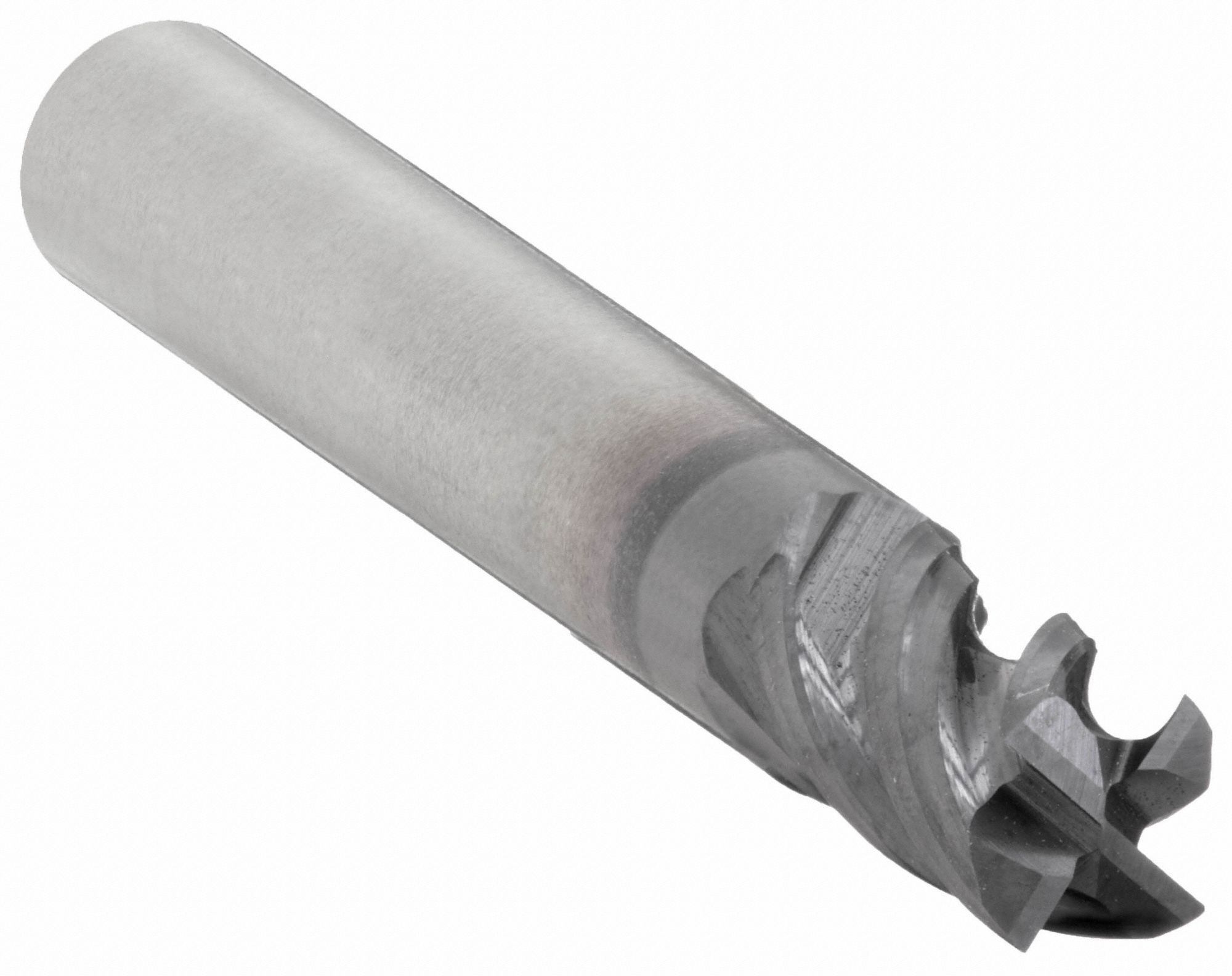 Square End Mill: Carbide, TiAlN Coated, 4 Flute, 1/8" Mill Dia, 1/2" LOC, 2" OAL