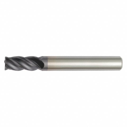 WIDIA HANITA, TiAlN Finish, 4 Flutes, Corner Radius End Mill - 48JC55 ...