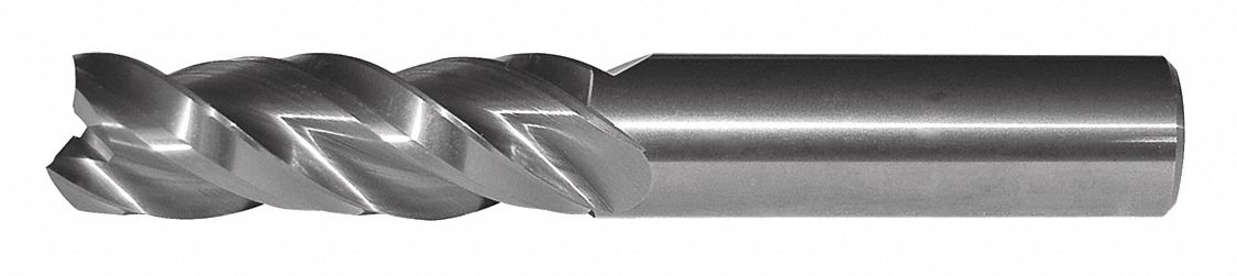 Cor Rad End Mill, 1/2", Carb, 0.0300" rad