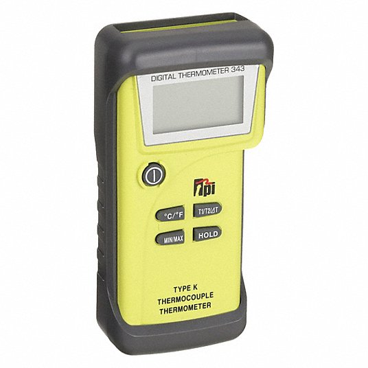 TEST PRODUCTS INTL., Thermocouple Temp Meter with Min/Max