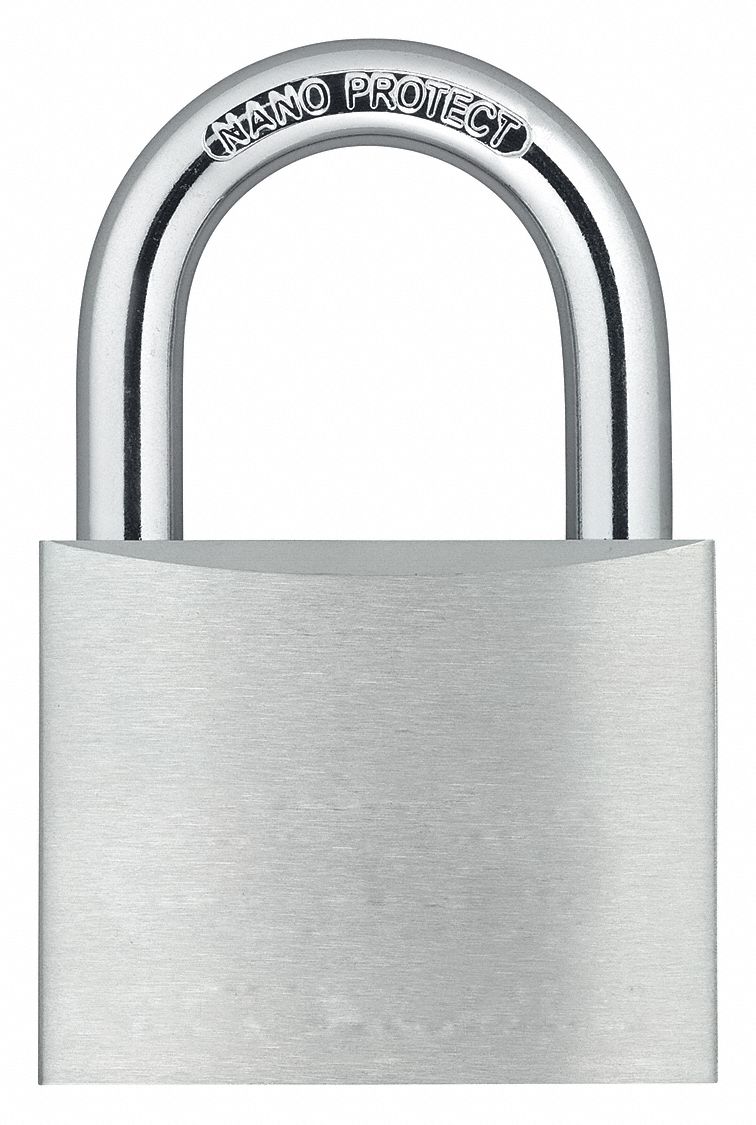 GRAINGER APPROVED Keyed Alike, Padlock, Aluminum, Shackle Type Long