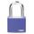 LOCKOUT PADLOCK, KEYED DIFFERENT, ALUMINUM, COMPACT BODY, HARDENED STEEL, BLUE, 1-7/16 IN H