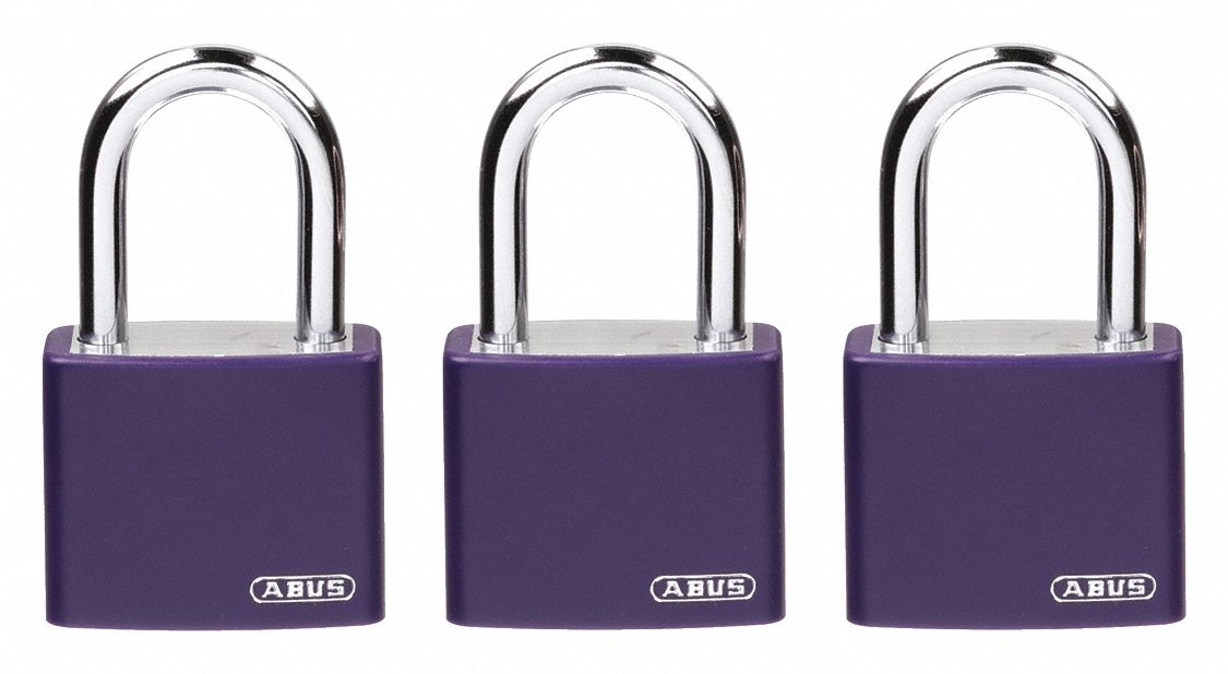 Keyed Alike, Aluminum, Lockout Padlock - 48JR57|48JR57 - Grainger