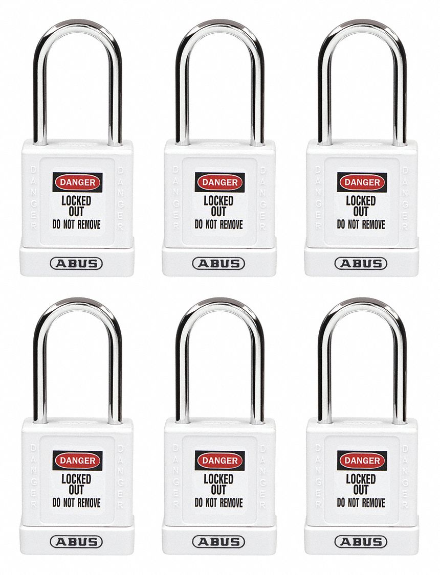 Keyed Different, Aluminum, Lockout Padlock - 48JT01|48JT01 - Grainger