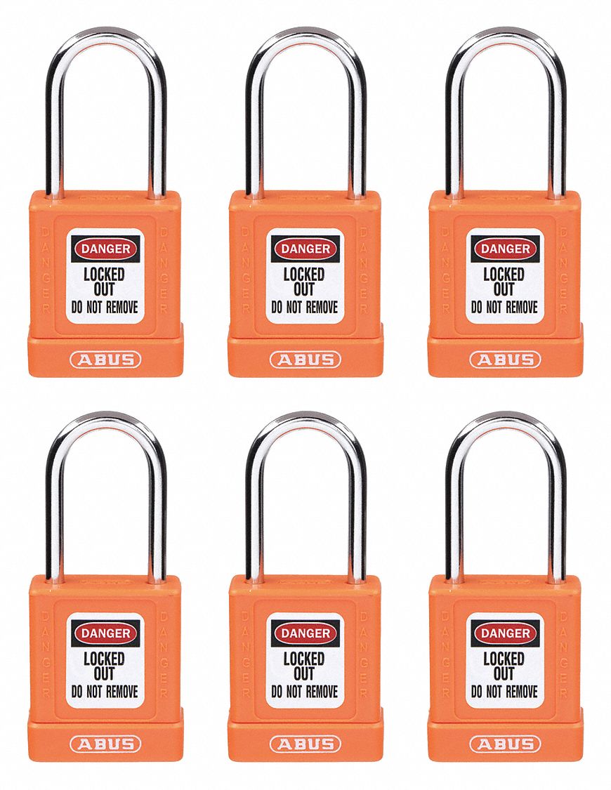 Keyed Alike, Aluminum, Lockout Padlock - 48JT15|48JT15 - Grainger