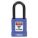 LOCKOUT PADLOCK, KEYED DIFFERENT, ALUMINUM, STANDARD BODY, HARDENED STEEL, BLUE